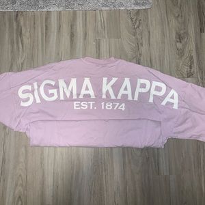 Sigma kappa varsity t shirt